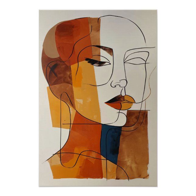 Pôster Woman Abstract (Frente)