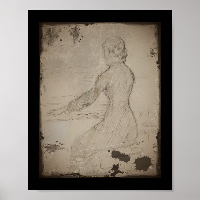 Poster Woman at the Piano (Dam Vid Piano) (Frente)