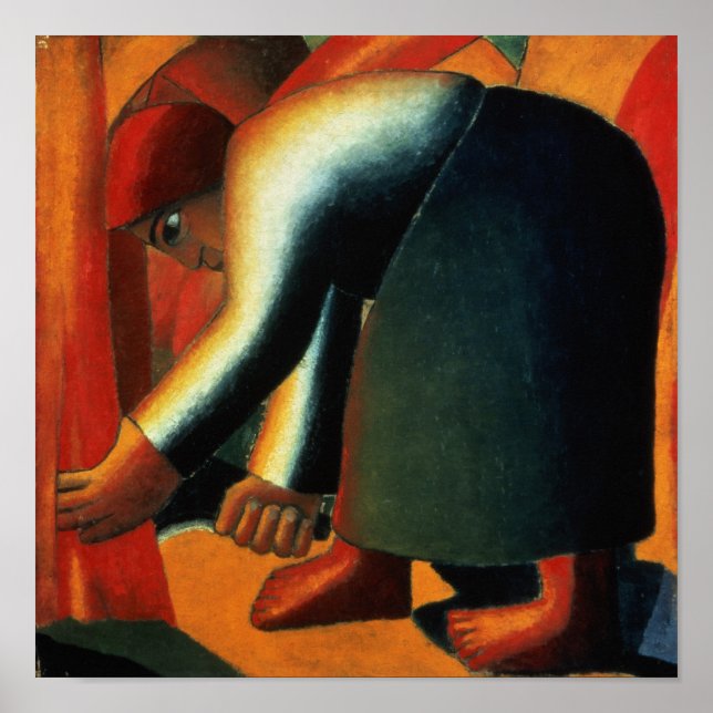 Pôster Woman Cutting, c.1900 (Frente)