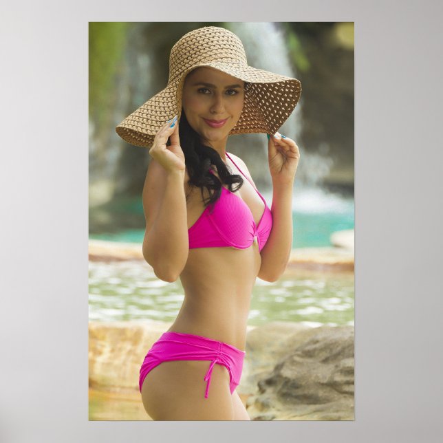 Poster Woman In A Pink Bikini (Frente)