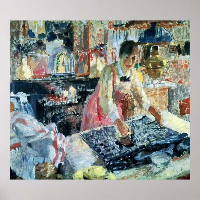Poster Woman Ironing, 1912 (Frente)