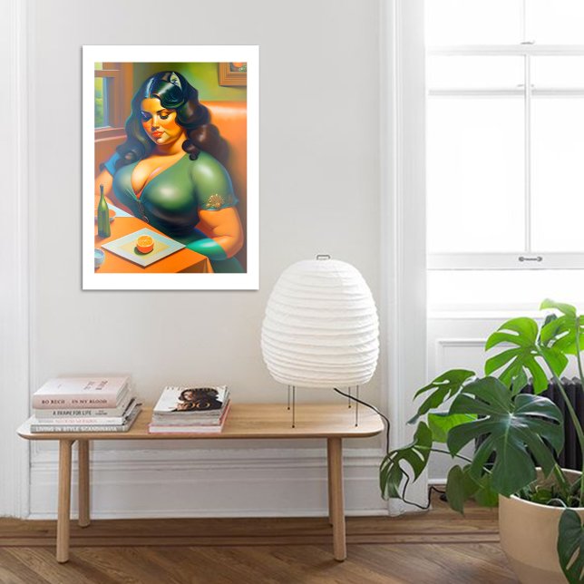 Pôster Woman waiting B (Criador carregado)