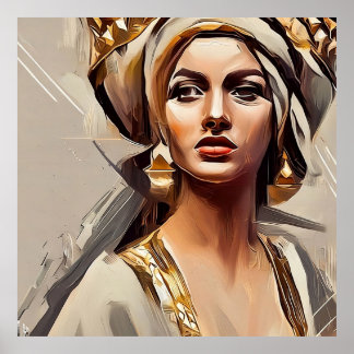 Poster Woman Wall Decor, Rainha de Sheba