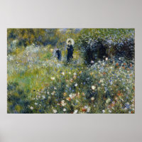 Woman with a Parasol in a Garden by Auguste Renoir