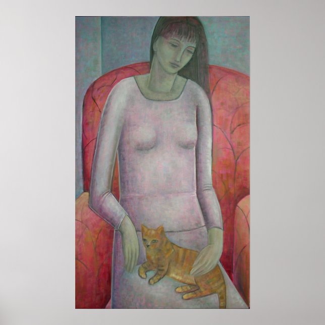 Poster Woman with Cat 2014 (Frente)