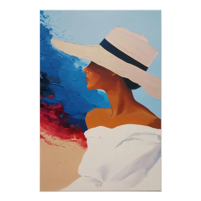Pôster woman with Hat (Frente)