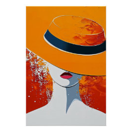 Pôster Woman with Hat