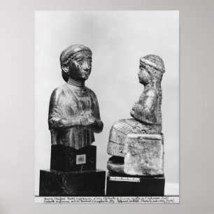 Poster Woman with the shawl