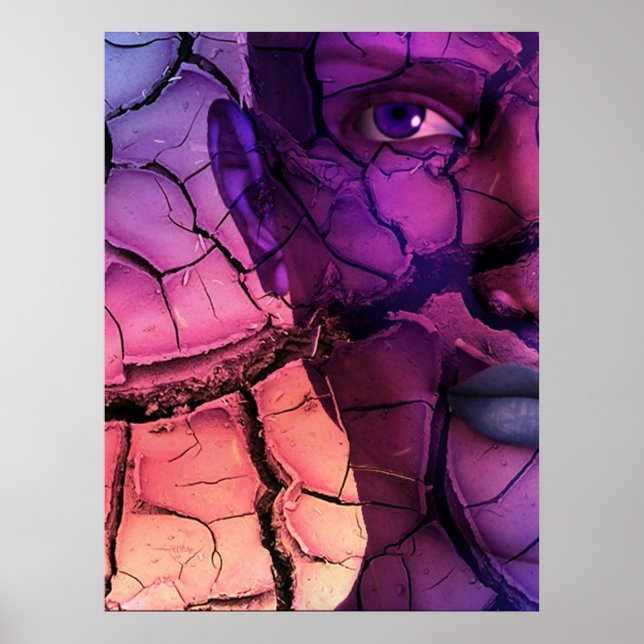 Pôster Woman Without Water - surreal ART (Frente)