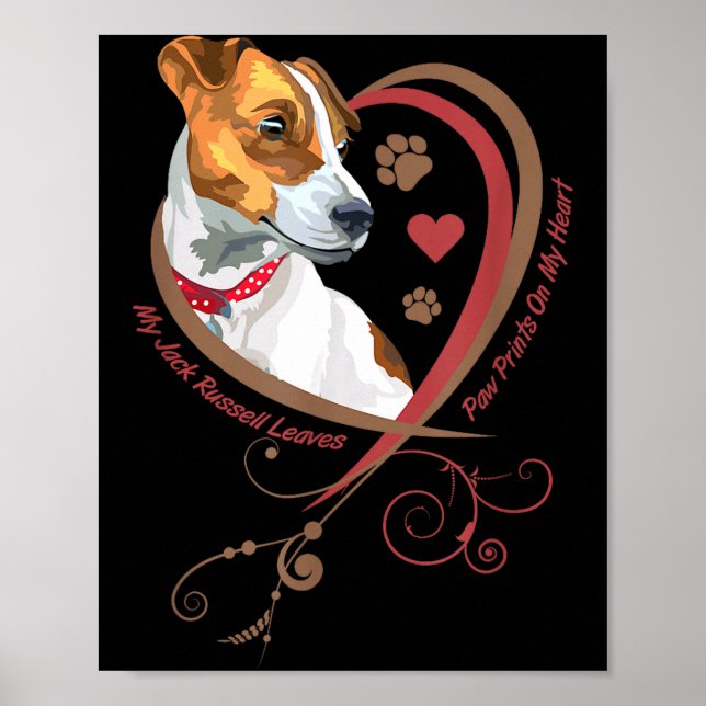 Poster Womans Jack Russell Terrier Shirt Parson Russell T (Frente)