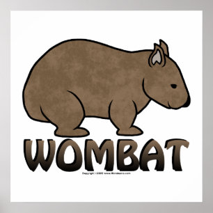 Poster Wombat Logo II