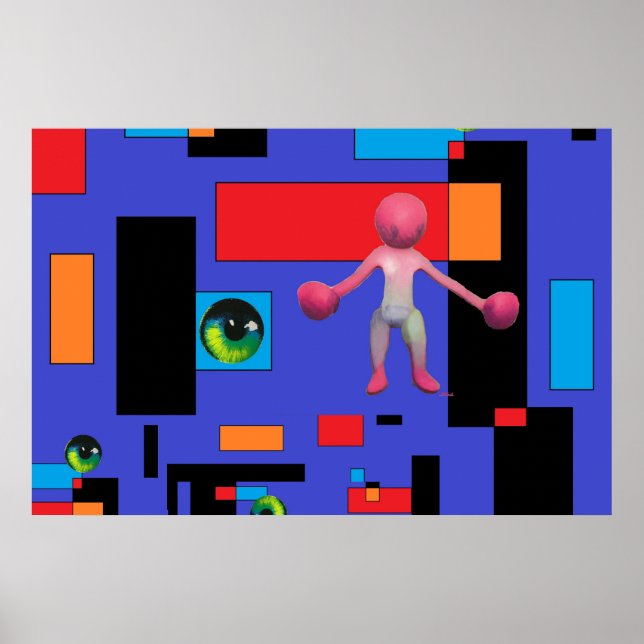 Poster Wombo Mais Frequentemente Do Que Não Surrealismo (Frente)