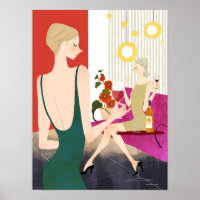 Women Drinking Wine
