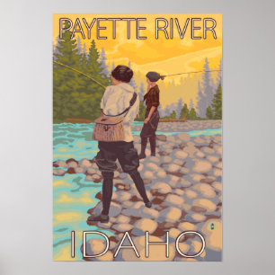 Pôster Women Fly Fisheries - Payette River, Idaho