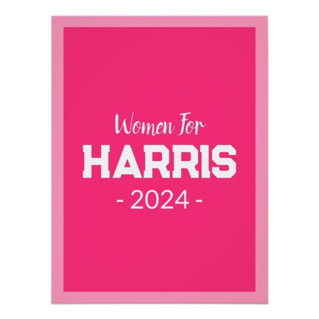 Pôster Women For Harris 2024 (Frente)