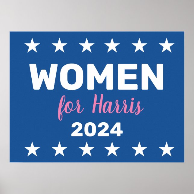 Poster Women For Harris 2024 (Frente)