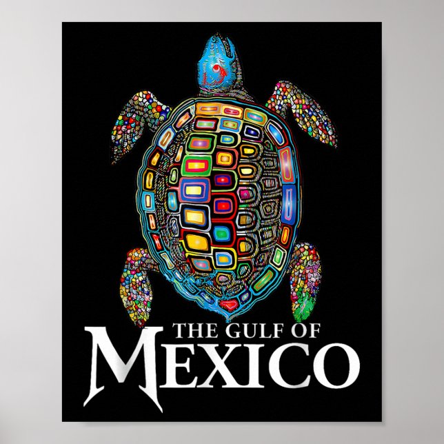 Poster Women Gulf Of Mexico Forever Mexican Souvenir Sea  (Frente)