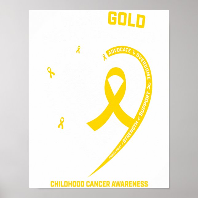 Poster Women I Wear Gold For My Grandson Childhood Gift (Frente)