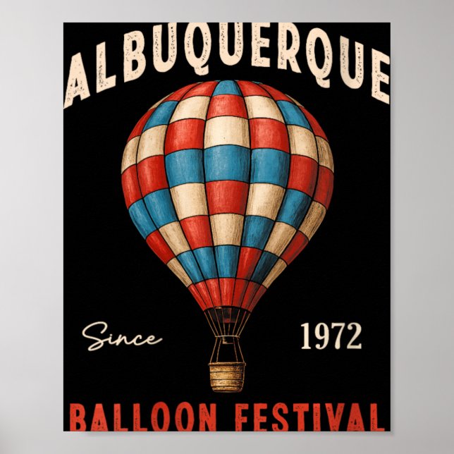 Poster Womens Albuquerque Balloon Festival New Mexico Fie (Frente)