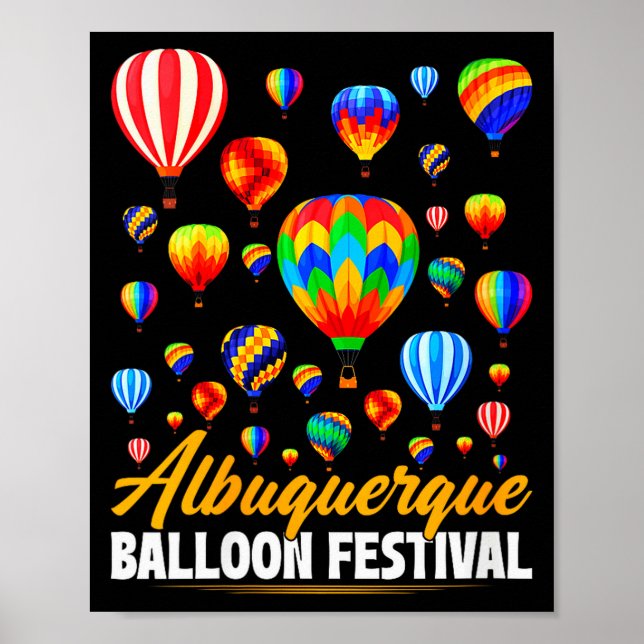 Poster Womens Albuquerque Hot Air Balloon Festival Balloo (Frente)