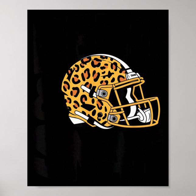 Poster Women's Bend &amp; Snap Leopard Print Helmet Footb (Frente)
