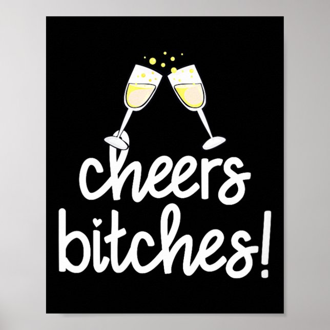 Poster Womens Cheers Es Funny New Year's Eve V-neck  (Frente)
