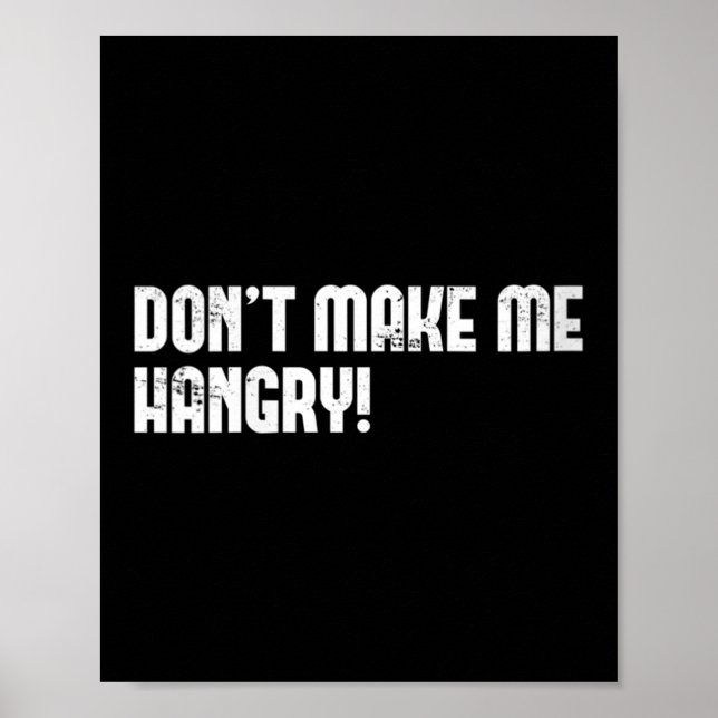 Poster Womens Don't Make Me Hangry! V-neck  (Frente)