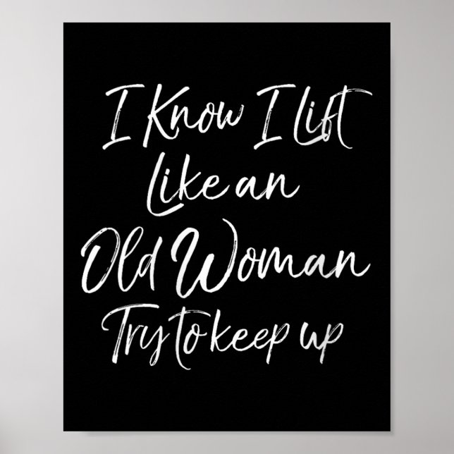 Poster Womens Funny Workout Quote For Women Motivational  (Frente)