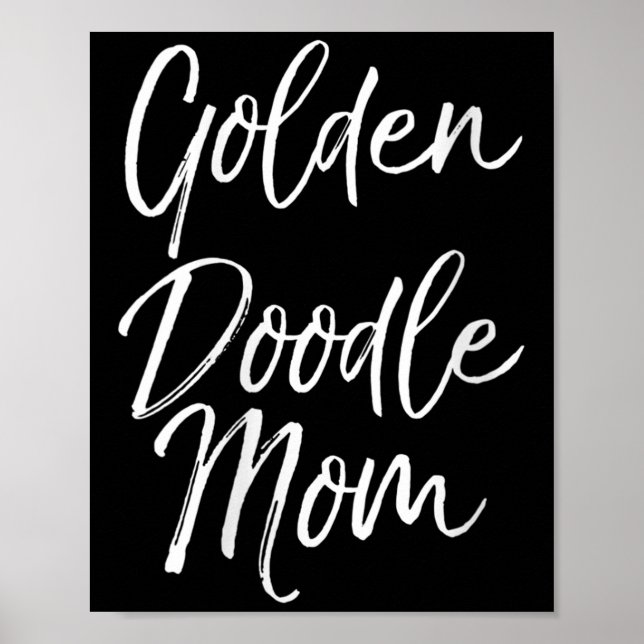 Poster Womens Goldendoodle Odle Mother's Day Gift Cute Go (Frente)