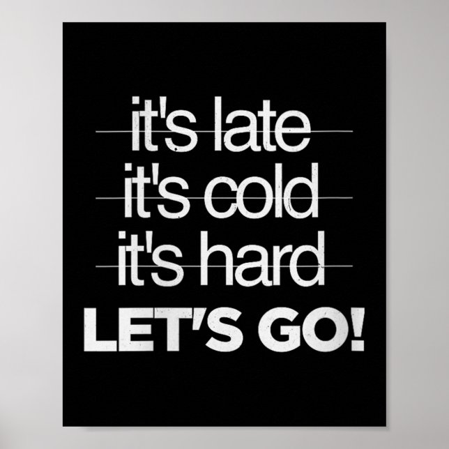 Poster Womens Great Motivational Discipline Workout No Ex (Frente)