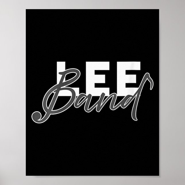 Poster Womens Lee Band Booster New Logo Red Only V-neck  (Frente)