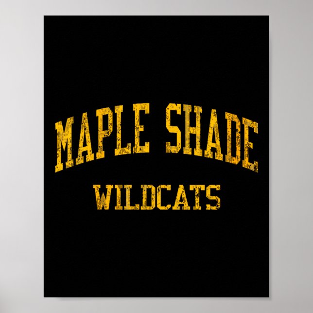 Poster Womens Maple Shade High School Hs Maple Shade Nj V (Frente)