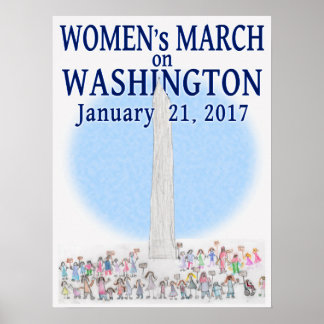 Pôster Women's March on Washington - by Pearl