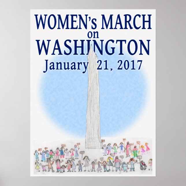 Pôster Women's March on Washington - by Pearl (Frente)