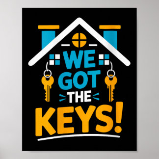 Poster Womens New Homeowner Partido de Aquecimento Famili