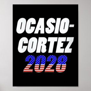 Poster Womens Ocasio-cortez 2028 - Aoc Para O Presidente 