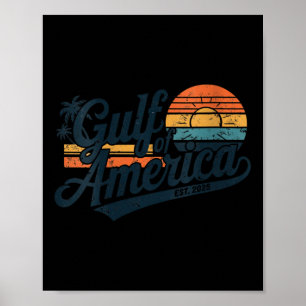 Poster Womens Retro Golfo Dos Eua América Oriental 2025