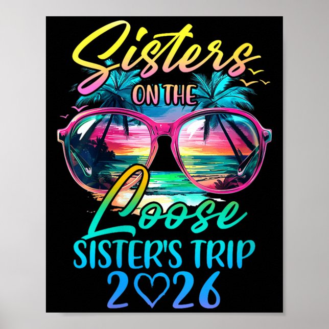 Poster Womens Sisters On The Loose Sisters Trip 2026 Funn (Frente)