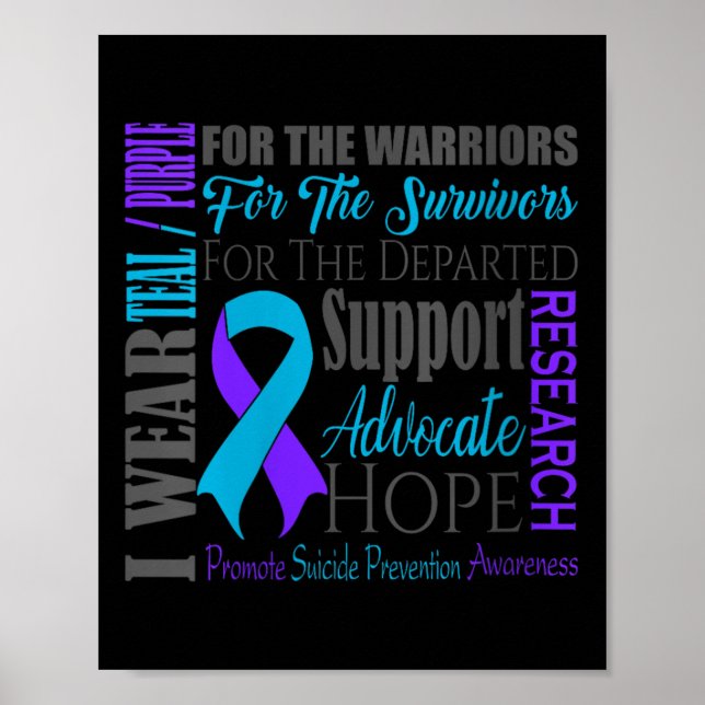 Poster Womens Suicide Prevention Awareness V-neck  (Frente)