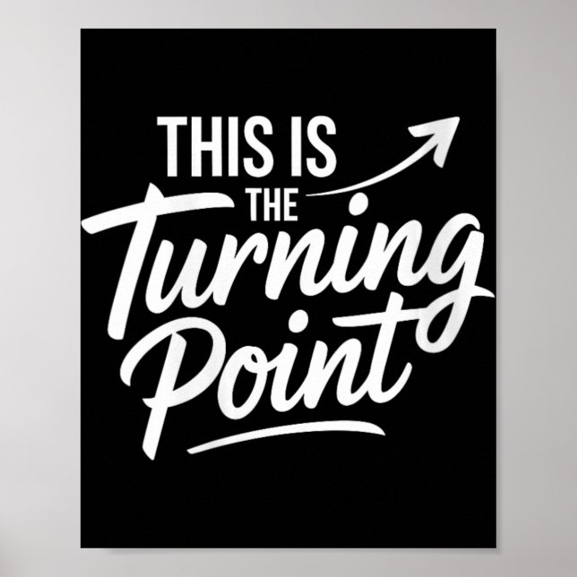 Poster Womens This Is The Turning Int New Chapter Motivat (Frente)