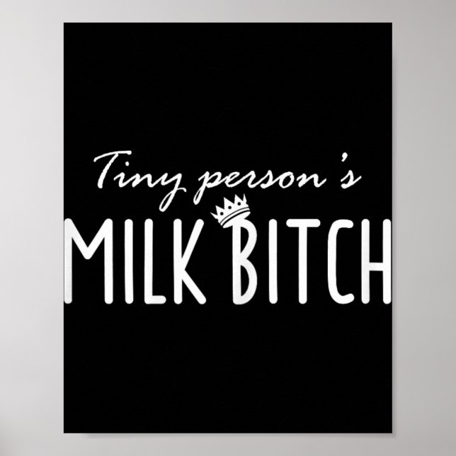 Poster Womens Tiny Person's Milk New Mom Ery Funny Breast (Frente)