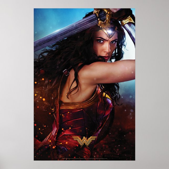 Poster Wonder Woman Blocking With Sword (Frente)