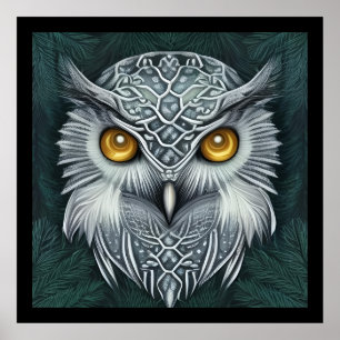 Poster Wonder Wonder Snow Owl Beauty