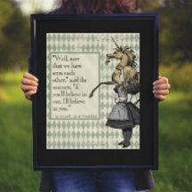 Wonderland, vou acreditar em você, citação do Unic