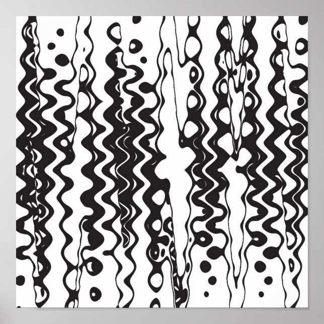 Pôster Wonky B&W (Frente)