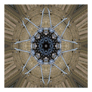 Pôster Wood Mandala...
