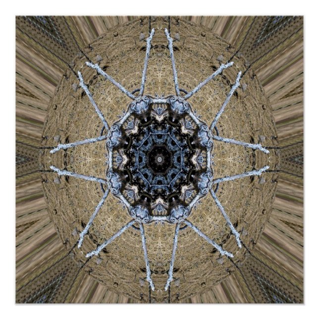 Pôster Wood Mandala... (Frente)