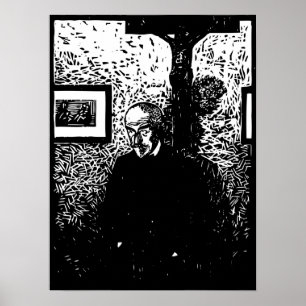 Pôster Woodcut de J. - K. Huysmans