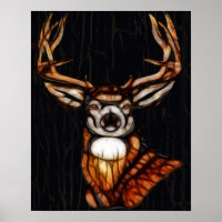 Wooden Wood Deer Rustic Country Cabin Unique Art