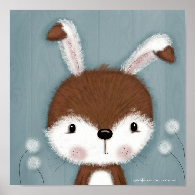 Poster Woodland Bunny Portrait (Frente)